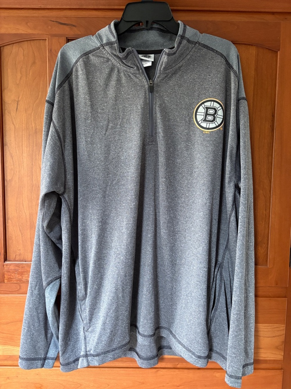 NHL Bruins Gray quarter zip Pullover